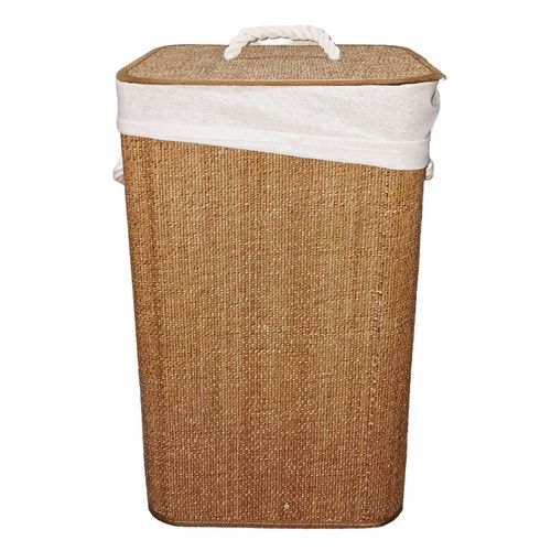 Cesto P/ Roupas Aura 55x35cm em Bambu Rio de Ouro