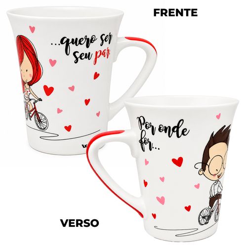Caneca Seu Par 320ml em Cerâmica Wellmix