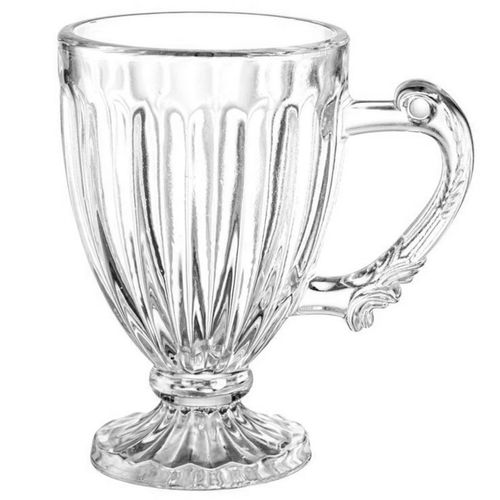 Jogo de Canecas Roma 6 Peças 90ml em Vidro Kehome