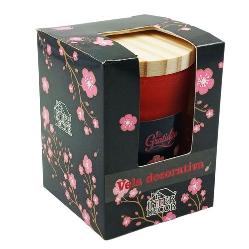 Vela Aromática Decorativa 7x5cm em Vidro Interponte