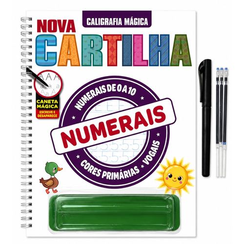 Cartilha Caligrafia Numerais 29cm em Papel Editora Online