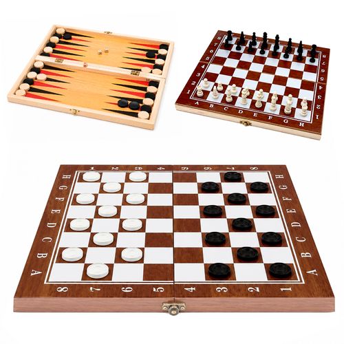 Jogo de Xadrez Magnético 29cm em MDF Livon