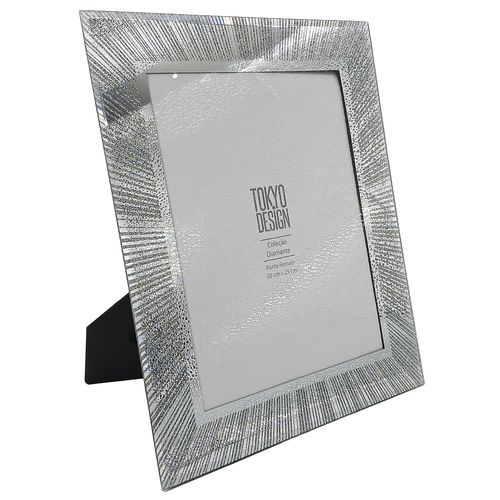 Porta Retrato Decorativo Diamante 20x25cm em Vidro Tokyo Design