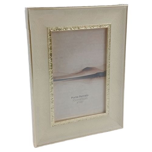 Porta Retrato Decorativo 10x15cm em Madeira e Plástico Dcarte