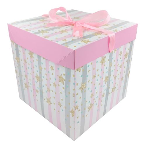 Caixa P/ Presente 20x20cm em Papel Kit Girl