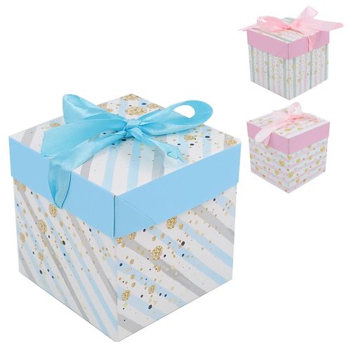 Caixa P/ Presente 10x10cm em Papel Kit Girl