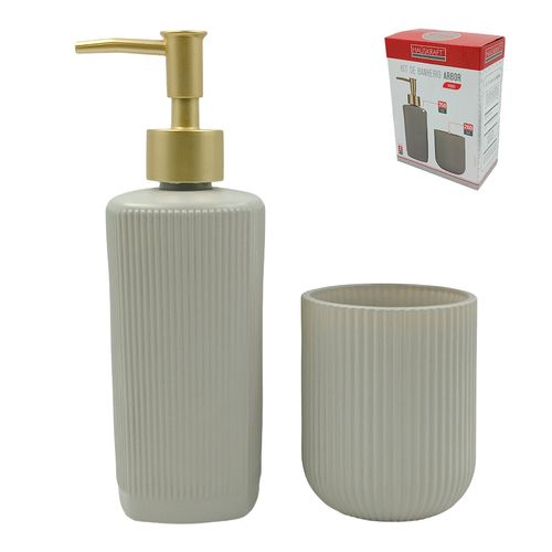 Kit Banheiro Arbor de Vidro 2 Peças Hauskraft