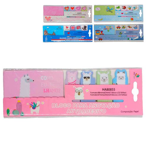 Bloco de Anotação Autoadesivo 7x18,5cm em Papel Interponte