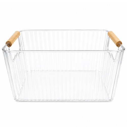 Organizador C/ Alça Bambu 20x30cm em Plástico Fu Xing