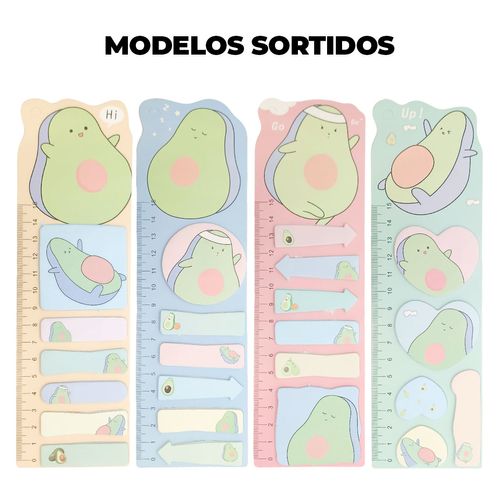 Bloco de Anotação Autoadesivo Abacate 21,7cm em Papel Livon