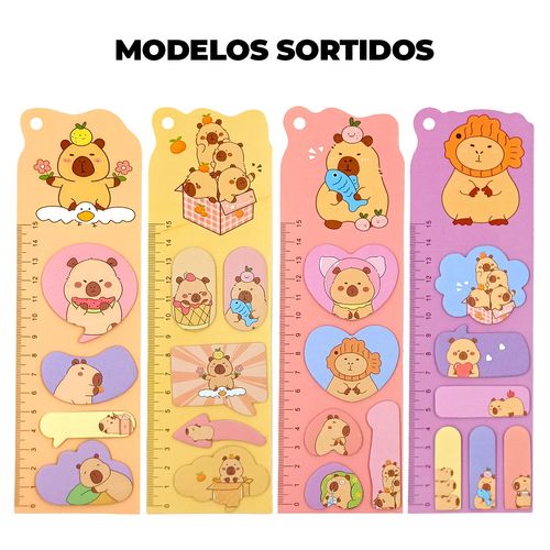 Bloco de Anotação Autoadesivo Capivara 21,5cm em Papel Livon