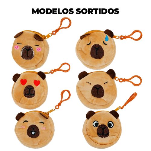 Chaveiro Porta Níquel Capivara 8cm em Poliéster Michael Judi