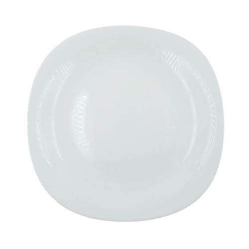 Prato Quadrado 28x2,5cm em Vidro Bela Flor