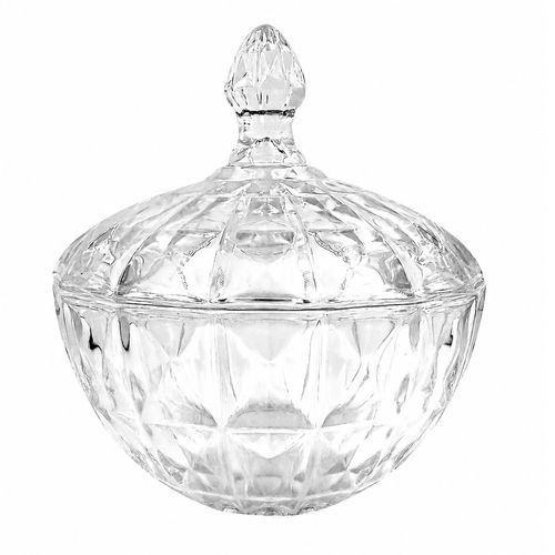 Potiche Decorativo 19x16cm em Vidro Dagia