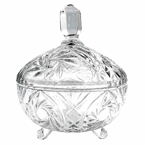 Potiche Decorativo 19x13,5 cm em Vidro Dagia