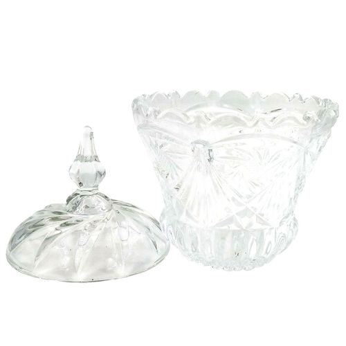 Potiche Decorativo 19,5x14 cm em Vidro Dagia
