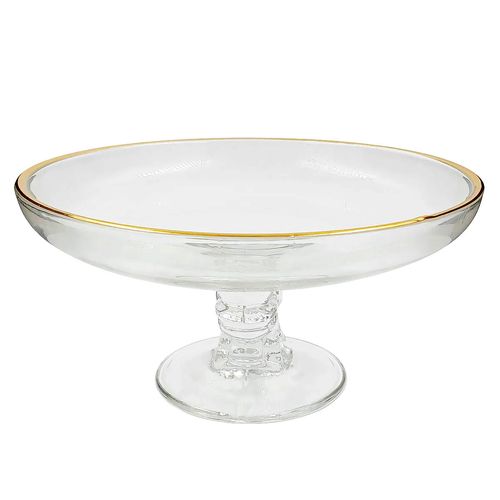 Centro de Mesa Fiocco Vidro 23cm Dolce Home