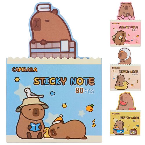 Bloco de Anotação Capivara 7,6x11,5cm em Papel Michael Judi