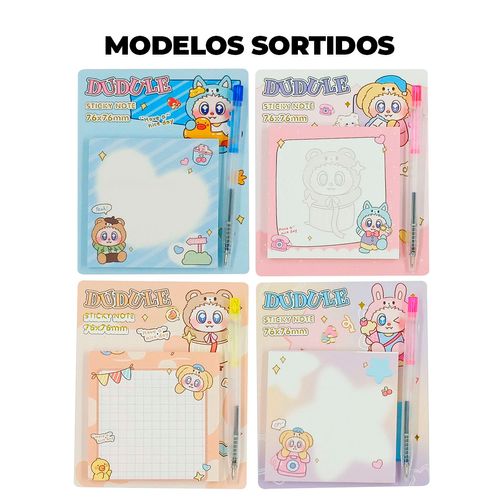 Bloco De Anotação Adesivo C/ Caneta 7,5xcm em Papel Michael Judi