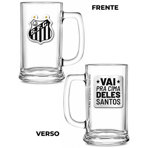 Caneca Santos 420ml em Vidro Allmix