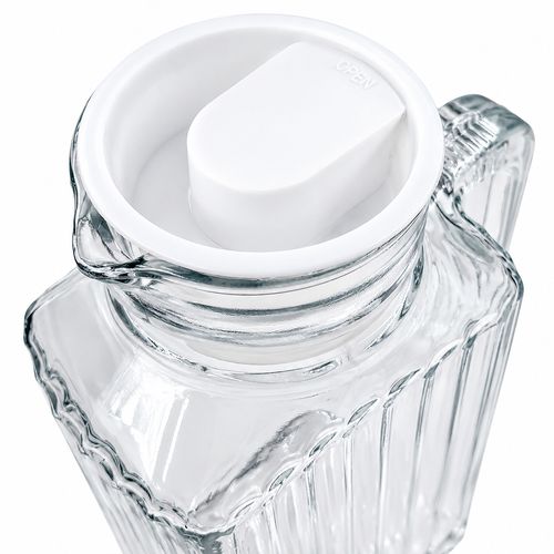 Jarra Canelada C/ Tampa 1,6L em Vidro Freecom