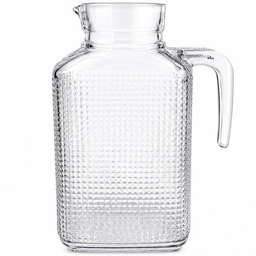 Jarra Canelada C/ Tampa 1,6L em Vidro Freecom