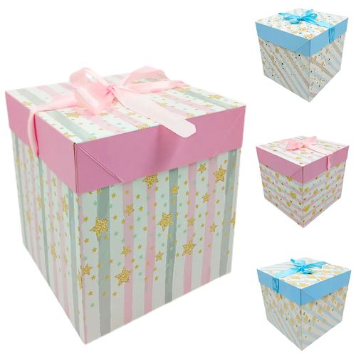 Caixa P/ Presente 15x15cm em Papel Kit Girl