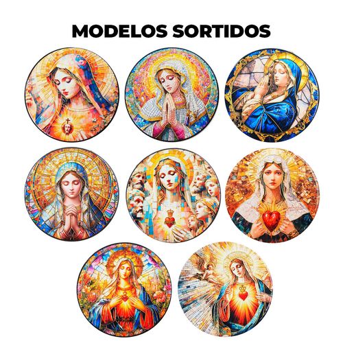 Placa Decorativa Maria 16cm em Porcelana Youbai