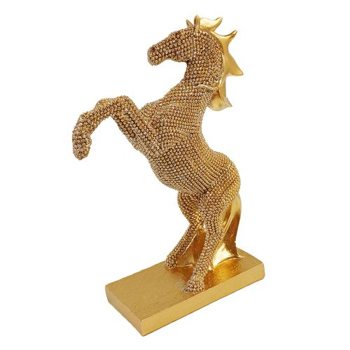 Cavalo Decorativo 16,2x4,5cm em Resina Youbai