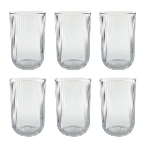 Jogo de Copos Versalhes 6 Peças 420ml em Vidro Lehavi