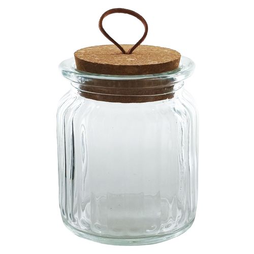 Pote Hermético C/tampa Cortiça 260ml em Vidro Lehavi