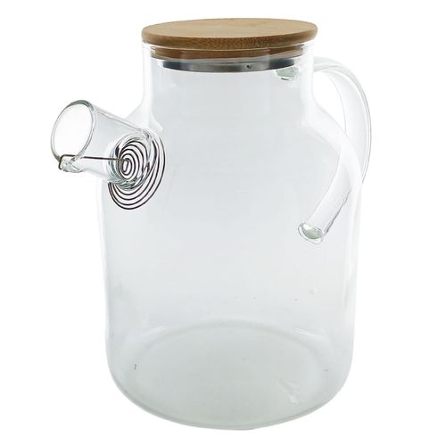 Chaleira C/ Tampa Bambu 1,8L em Vidro Lehavi