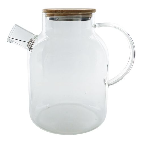 Chaleira C/ Tampa Bambu 1,8L em Vidro Lehavi