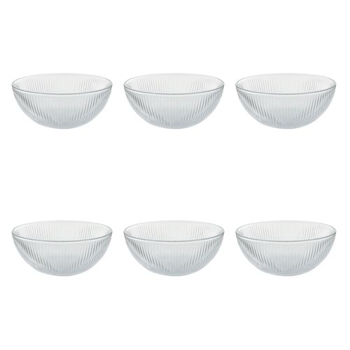 Jogo De Bowl Versalhes 6 Peças em Vidro Lehavi