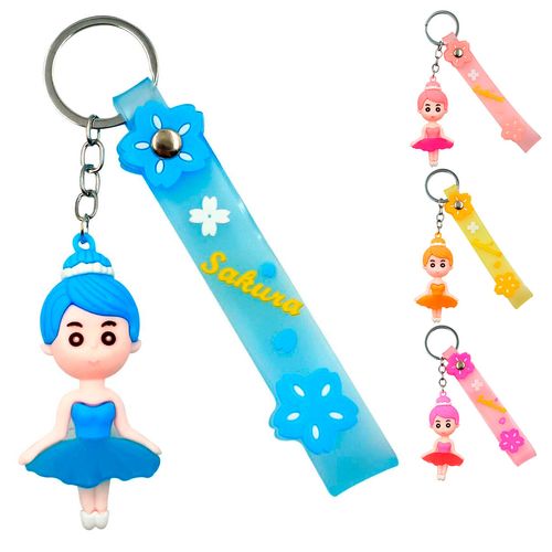 Chaveiro Bailarina 12,5cm em Plástico Interponte