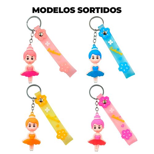 Chaveiro Bailarina 12,5cm em Plástico Interponte