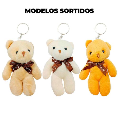 Chaveiro Urso de Pelúcia 12cm em Poliéster Interponte