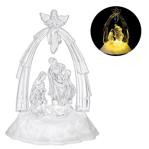 Sagrada Família Decorativa Led 17x11cm em Acrílico Wincy