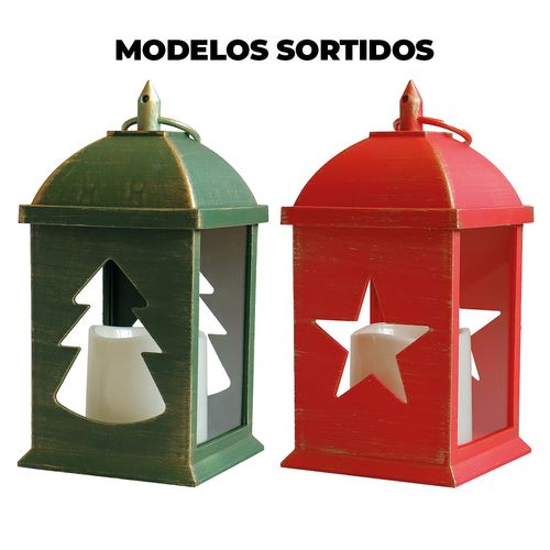 Luminária Natalina C/ LED 23x10cm em Plástico Fartex