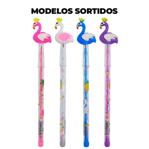 Lapiseira Flamingo C/ Ponta Substituível 17,5cm em Plástico Interponte