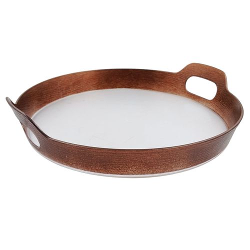 Bandeja Redonda 33x6cm em Plastico Interponte