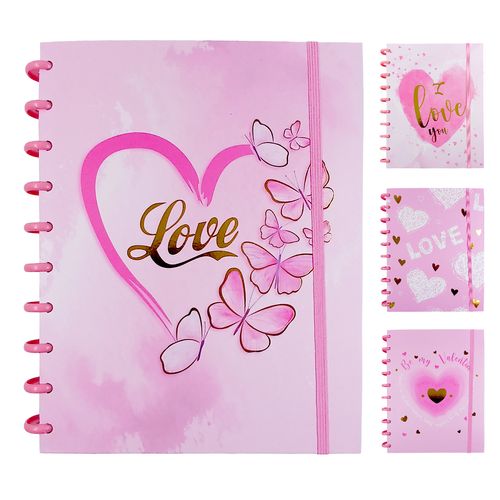 Caderno Disco Love 25x19cm em Papel Interponte