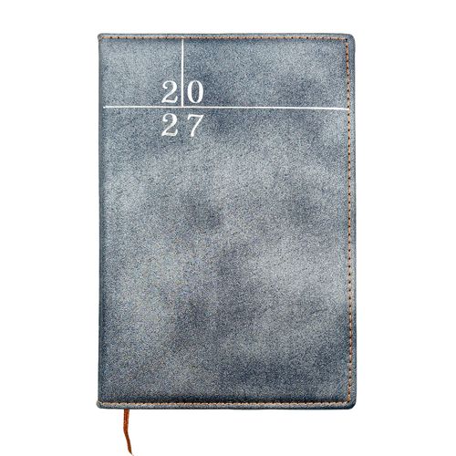 Agenda 2027 13,9x20,4cm em Papel e Couro Interponte