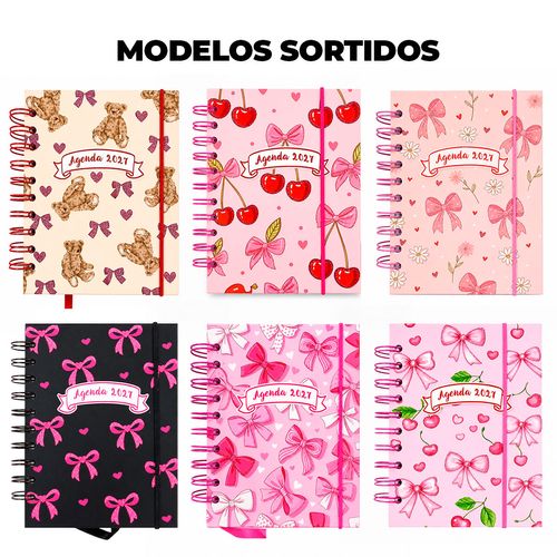Agenda Laços 2027 10,4x14,1cm em Papel Interponte