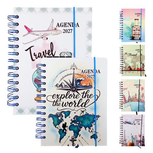 Agenda Viagem 2027 18,5x13cm em Papel Interponte