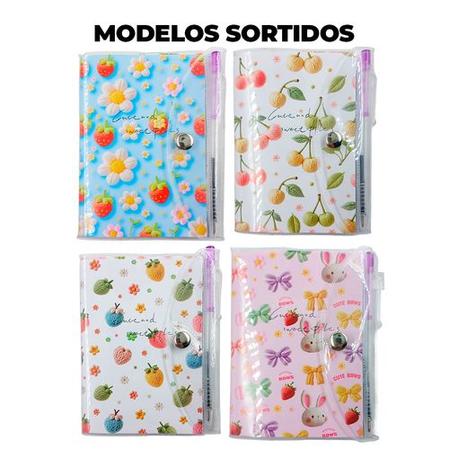 Caderno de Anotações C/Caneta 11x8cm em Papel Michael Judi