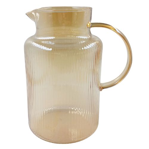 Jarra Canelada C/ Tampa 1,5L em Vidro Borosilicato Vista Home