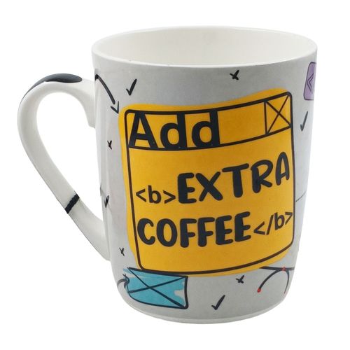 Caneca Influencer 400ml Cerâmica Wellmix