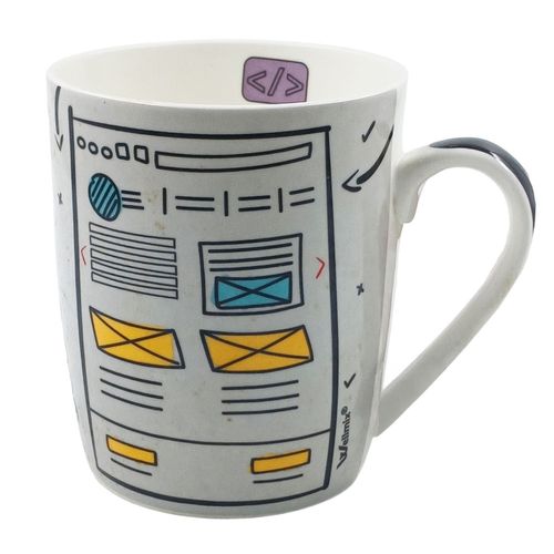Caneca Influencer 400ml Cerâmica Wellmix
