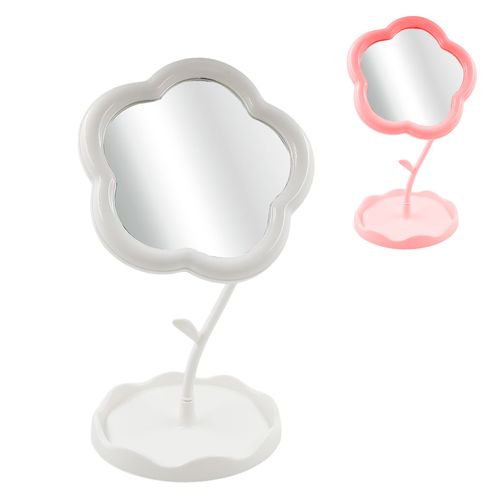 Espelho de Mesa Daisy 18cm em Plástico Kehome
